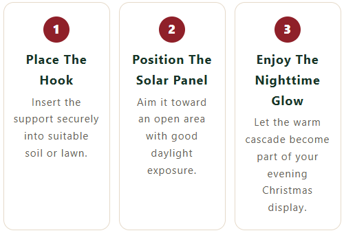 🔥Hot Sale 40% OFF🎄 Christmas Bell Cascade Solar Yard Light✨